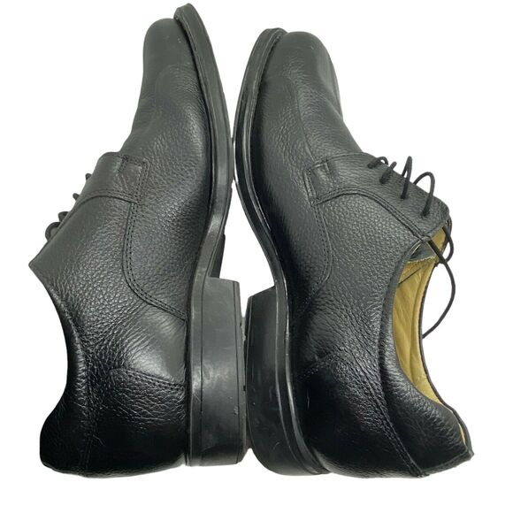 Luxury Leather Oxford Shoes Studio Belvedere Men Bay Bridge Black SZ 12 EEE Wide main image 9